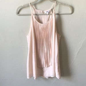 Pale pink tassel tank